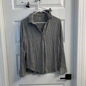 Cozy Earth Women's Gray Button Down Shirt